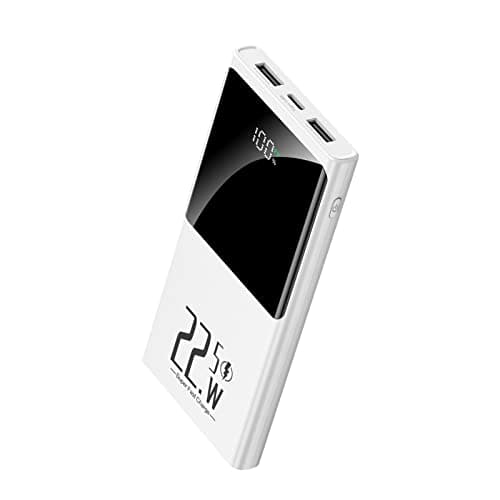 Image of Power Bank, 10000mah Fast Charging Portable Charger, USB-C in/Out, 3 Outputs & 2 Inputs, LED Display Slim Battery Pack Compatible with iPhone 15/14/13/12,Google Android