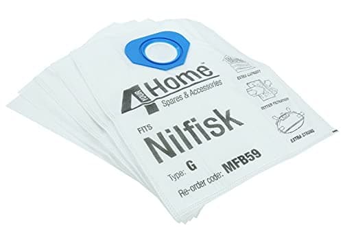 Image of First4Spares 5 Pack Microfibre Vacuum Cleaner Hoover Bags for Nilfisk Type G Equiv' 82095000
