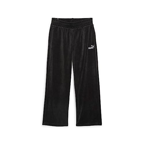 Image of PUMA Women's Velour Straight Leg Pants, Puma Black, M