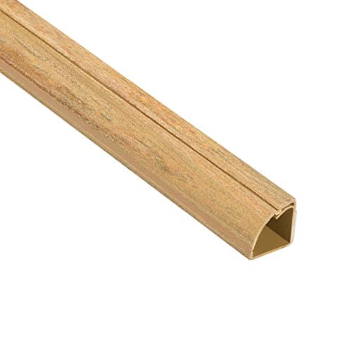 Image of D-Line Quadrant Cable Trunking | Popular Floor Trim Alternative | 1 Meter Length - Stainable Oak