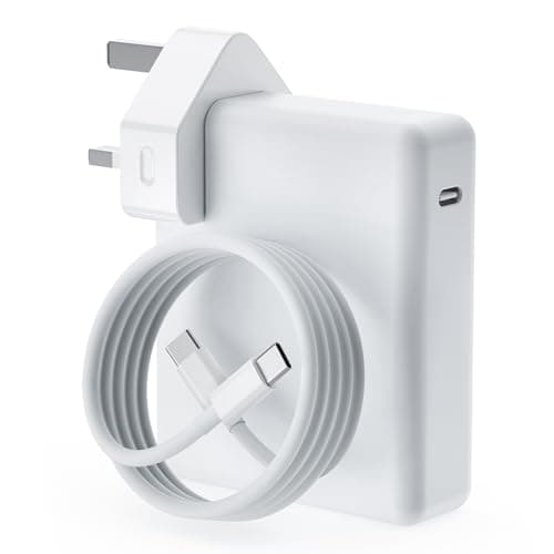 Image of MacBook Pro Charger 140W USB‑C PD 3.1 Fast Charging Adapter for MacBook Pro 13/14/15/16 & MacBook Air 13/15 (2016–2026, M1/M2/M3/M4/M5), iPad Pro/Air/Mini, with 2m 5A USB‑C Cable – Replacement Charger