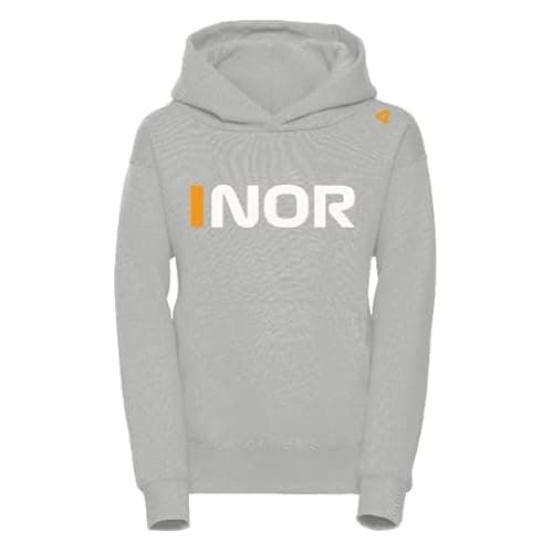 Image of Children's Lando Norris Kids Hoodie Formula One Hood Sweat 2022 4 McLaren Racing Hoody F1 Racing Hoody With Free UK Shipping (9-10 Years, Heather Grey)