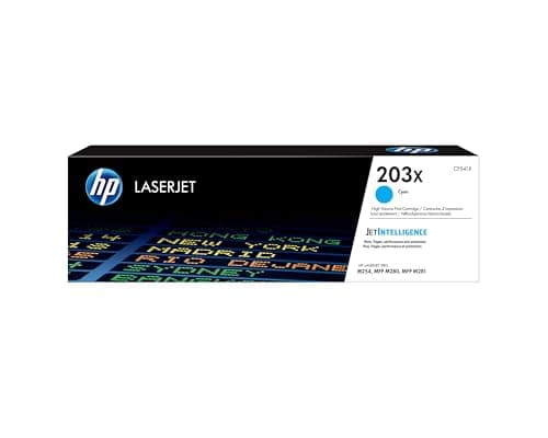 Image of HP CF541X 203X High Yield Original LaserJet Toner Cartridge, Cyan, Single Pack