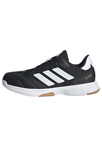 Image of adidas Men's Ligra 8 Mens Indoor Shoes, Core Black/Cloud White/Cloud White, 8 UK