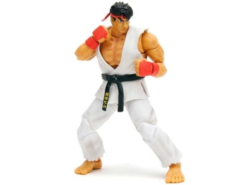 Image of Jada Toys Street Fighter II 6" Ryu Action Figure, Toys for Kids and Adults