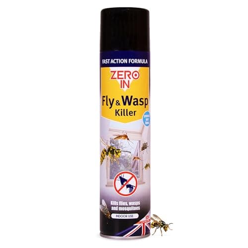 Image of Zero in Fly and Wasp Killer - 300 ml Aerosol, Controls Flying Insects and Bugs in The Home, Ready-To-Use, Fast Action Formula, Instand Knockdown of Flies, Waps and Other Flying Insects