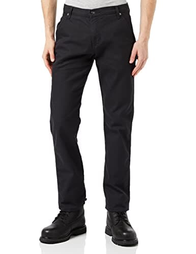 Image of Dickies Men's Tough Max Duck Carpenter Pant, Stonewashed Black, 32W / 30L