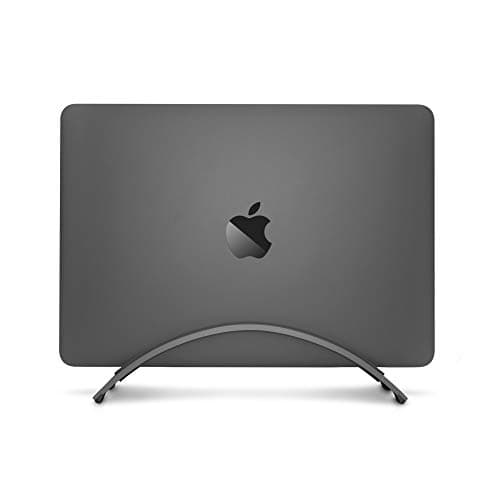 Image of Twelve South BookArc for MacBook | Space-saving vertical stand to organize work & home office for Apple MacBooks, *Now compatible with M1 MacBooks* (space grey)