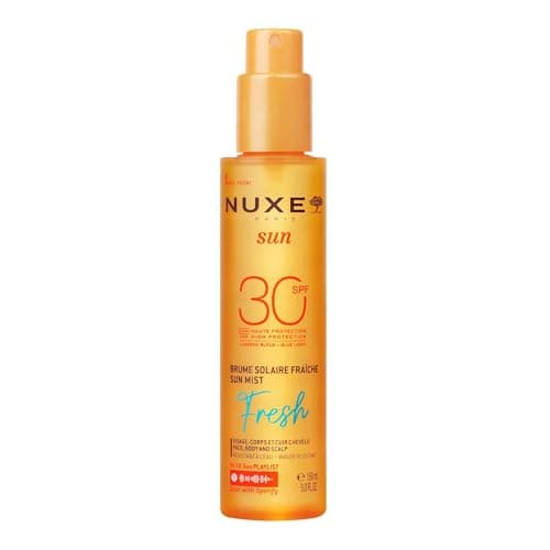 Image of Nuxe Sun Fresh Mist SPF30 150ml, Invisible Lightweight Sunscreen Spray for Face, Body & Scalp, High UVA/UVB & Blue Light Protection, Anti-Ageing Cellular Protection, 360° Fine Mist, Water-Resistant