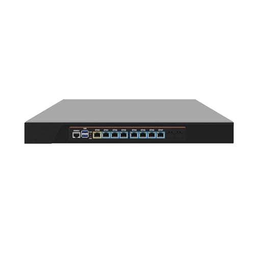 Image of ANDAQI 10GbE Firewall Hardware Router PC, VPN, 1U Rackmount, Mikrotik, OPNsense, Network Appliance, I5 4210M, RJ68, 8 x Gigabit LAN, 2 x SFP+ 82599ES, 0 RAM, 0 Storage, Barebone No System