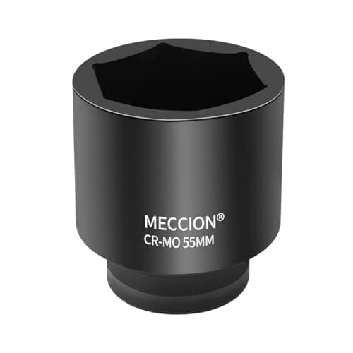 Image of Meccion 3/4 Inch Drive Impact Socket 55mm Heavy Duty Cr-Mo 6 Point Deep Socket, 80mm Length