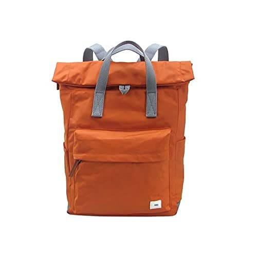 Image of ROKA London Canfield B Small Sustainable Nylon Backpack (Burnt Orange)