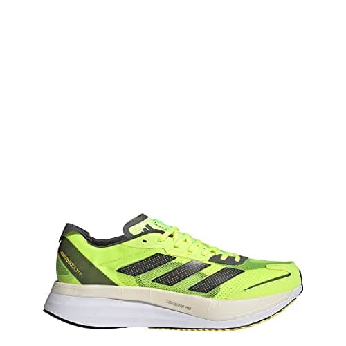Image of adidas Men's Adizero Boston 11 Shoes, Solar Yellow/Night Metallic/Beam Yel, 6 UK