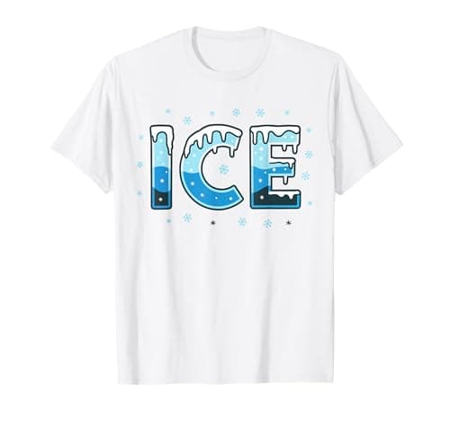 Image of Ice Shirt Adult Kids Men Women Fire And Ice Costume T-Shirt