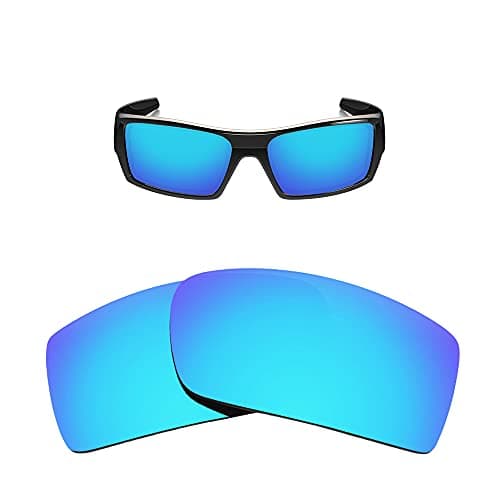 Image of HiCycle2 Sunglasses Lenses Replacement for Oakley Gascan OO9014 60MM Sunglasses with Lens Cloth(blue)