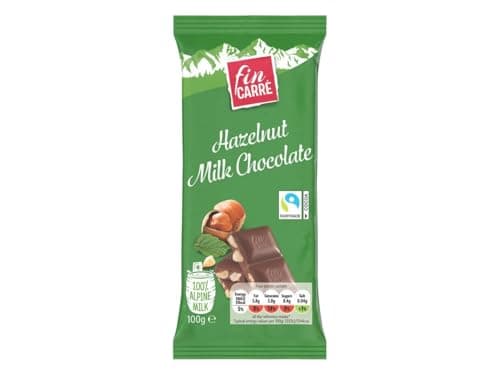 Image of FAKHRI Milk Chocolate with Chopped Hazelnuts 100g – Smooth & Creamy Cocoa Bar with Crunchy Roasted Nuts | Premium Snack Treat