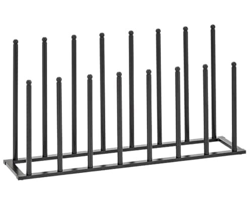 Image of Trendi Welly Boot Rack for Indoor/Outdoor | 4/6/8 Pair Neat and Tidy Boot Organizer | Space-Saving Metal Design, Ideal for Tall & Short Wellys, Shoes & Boots (8 Pair Rack)