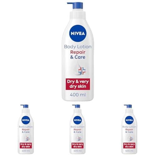 Image of NIVEA Body Repair & Care (400 ml), 72H Moisture Body Lotion with Strengthening Formula, Skin Barrier Strengthening Moisturising Cream, Body Lotion for Dry Skin, With Niacinamide and Glycerin