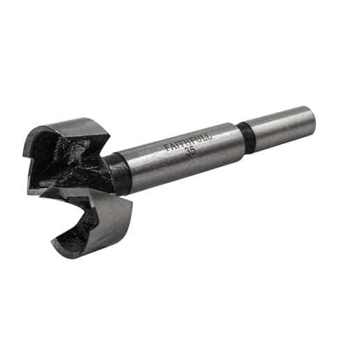 Image of Faithfull FAIFOR35 Forstner Bit for Hardwood, Softwood, Drilling, Boring, Straight, Angled, Overlapping, Pocket holes - 35mm