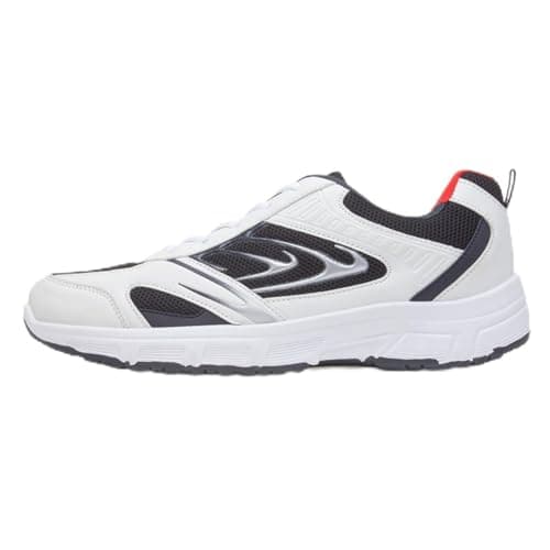 Image of XL Men's White Lace Up Trainers - Size 7 UK - White