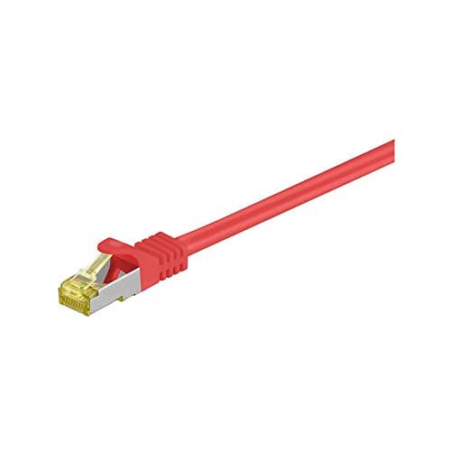 Image of Goobay 91607 RJ45 Patch Cable CAT 6A S/FTP (PiMF) with CAT 7 Raw Cable / 500 MHz Network Cable/Internet Cable RJ 45 Connector/LAN Cable/Red 2 m
