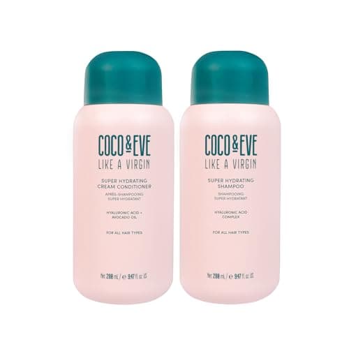 Image of Coco & Eve Like A Virgin Shampoo & Conditioner Bundle Kit - Natural, Sulfate free Hair Care with Argan Oil, Coconut and Avocado Oil | For Dry Damaged, Color Treated Hair | Anti Frizz