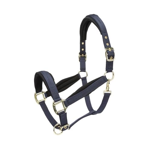 Image of Shires ARMA Padded Headcollar - Navy Blue Full