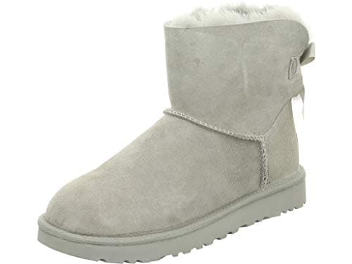 Image of UGG Women's Mini Bailey Bow Ii Fashion Boot, Grey, 3 UK