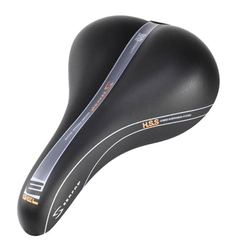 Image of Serfas Men's E Gel Replacement Bicycle Saddle - Black