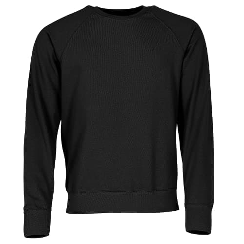 Image of Fruit of the Loom Men Raglan Lightweight Sweater, Black (Black), Medium