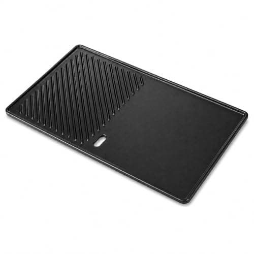 Image of GFTIME 13191 43.4 x 23.6cm Cast Iron Griddle Plate for Landmann Triton 2, Landmann Miton 4 Gasgrill, Cast Iron Plancha Egg Chicken Frying Cooking Plate, 1 Pack