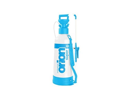 Image of Kwazar Orion Pro Plus 20010035 Industrial Spray Pump Pressure Sprayer with Viton Seals 12 L, White/Blue, 24 x 24 x 75 cm
