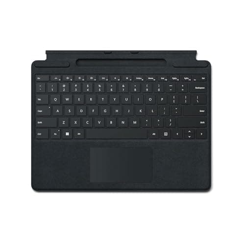 Image of Microsoft Surface Pro Type Cover with pen storage (for Surface Pro 8, 9, X) (QWERTY English) Black (Renewed)