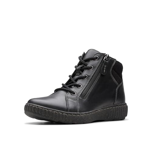 Image of Clarks Women's Caroline Park Ankle Boot, Black Combi, 8