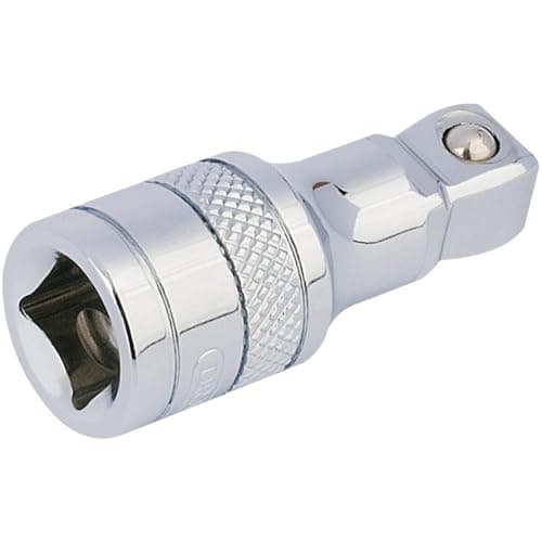 Image of Draper 3/8" Drive Polished Chrome Wobble Socket Extension Bar 50mm
