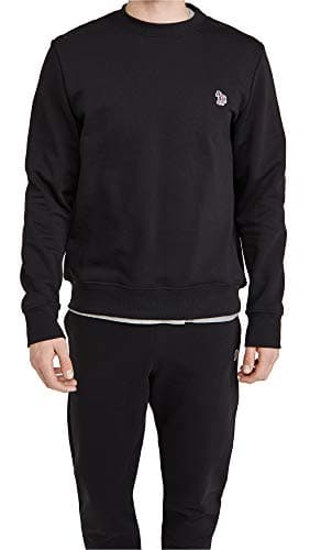 Image of Paul Smith Mens Zebra Logo Crewneck Sweatshirt M Black
