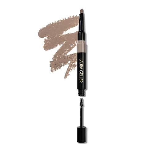 Image of LAURA GELLER NEW YORK Sculpt-n-Stay Waterproof Brow Pencil & Gel (Blonde) - Precision 2-in-1 Waterproof Eyebrow Pencil for Perfectly Sculpted Brows