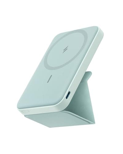 Image of Anker Power Bank, 622 Magnetic Battery (MagGo), 5000mAh Foldable Magnetic Wireless Portable Charger with Stand and USB-C Port, Magsafe for iPhone 17/16/15/14/13/12 Series