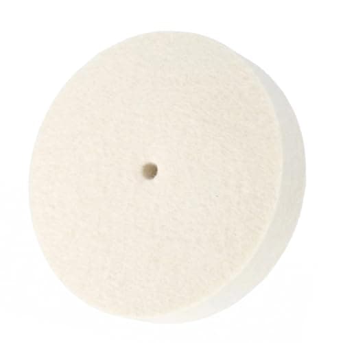 Image of 𝐉𝐔𝐍𝐋𝐈𝐗𝐍 6 Inch Soft Felt Buffing Wheel - 5/8 Inch Arbor Hole Compressed Wool Felt Polishing Wheels for Bench/Die Grinder