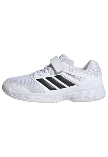Image of adidas Unisex Kids Speedcourt Kids Indoor Shoes, FTWR White/core Black/FTWR White, 2 UK