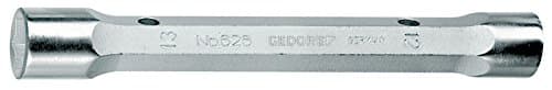 Image of Gedore Solid Double Tube Spanner, 12 x 13 mm Hex – 626 12 x 13