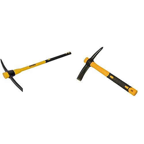 Image of Roughneck ROU64352 Pick Axe With Fibreglass Handle 5lbs/2.27kg & ROU64011 Micro Pick Mattock 14oz/400g