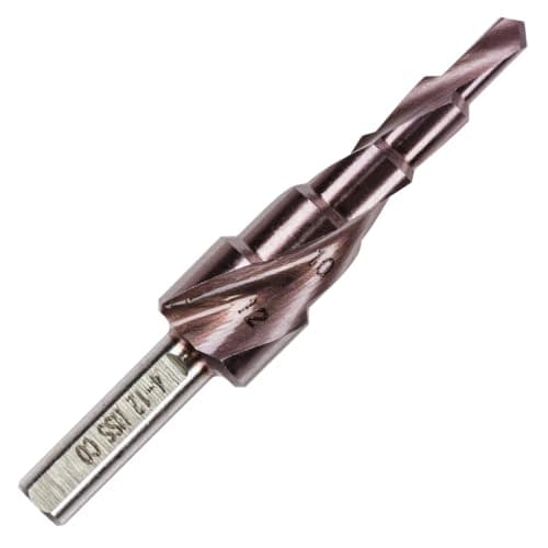 Image of RENNIE TOOLS - 4-12mm HSS Cobalt Spiral Flute Step Cone Drill/Hole Cutter For Metal, Stainless Steel And Hard Metals. M35 8% Cobalt