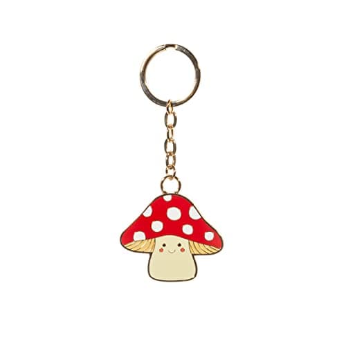 Image of Sass & Belle Mushroom Enamel Keyring