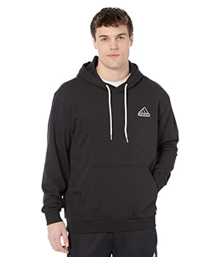 Image of adidas Men's Essentials Feelcomfy French Terry Hoodie, Black, Small