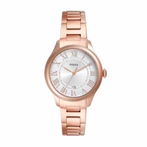 Image of Fossil Women's Gilmore Three-Hand Date, Rose Gold-Tone Stainless Steel Watch, ES5394