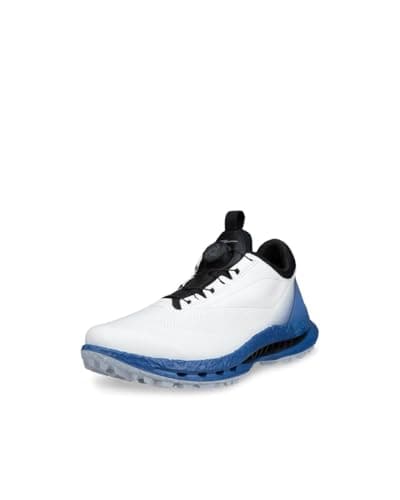 Image of ECCO Mens Biom C5 BOA GTX Golf Shoes - White/Federal Blue - UK 10.5-11