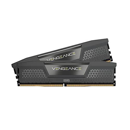 Image of CORSAIR VENGEANCE DDR5 64GB (2x32GB) DDR5 Up to 6000MHz CL30 AMD EXPO Intel XMP iCUE Compatible Computer Memory – Grey (CMK64GX5M2B6000Z30)