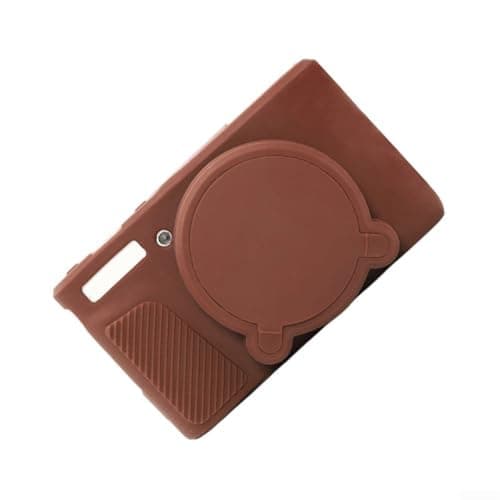 Image of Soft Silicone Protective Case for Canon SX740 SX730, Custom Fit Camera Cover with Precise Cutouts, Lightweight Shockproof Skin in White Black Pink Coffee Brown(Coffee Brown)