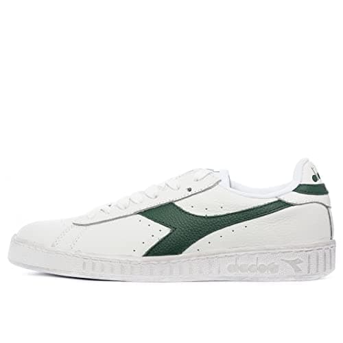 Image of Diadora Game L Low Waxed, Unisex Adults’ Gymnastics Shoes, White (Bianco/Fogliame C1161), 8.5 UK (42.5 EU)